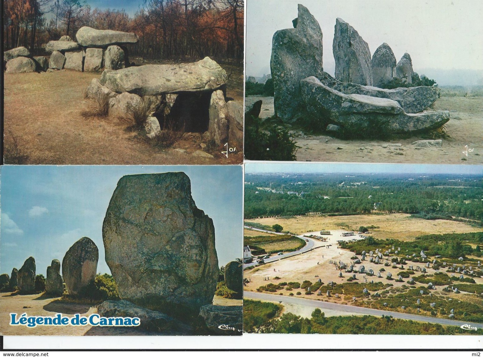CPM Lot 7 Cartes CARNAC Mégalites,dolmen,  Menhir Alignements Légende Neuves TBE - Carnac