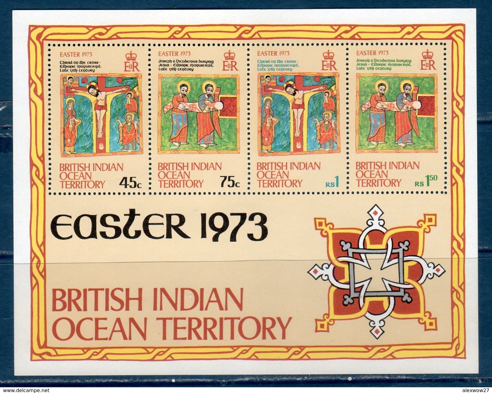 British Indian Ocean Territory 1973 -- Pasqua -- Yvert  BF 1  **MNH /VF - British Virgin Islands