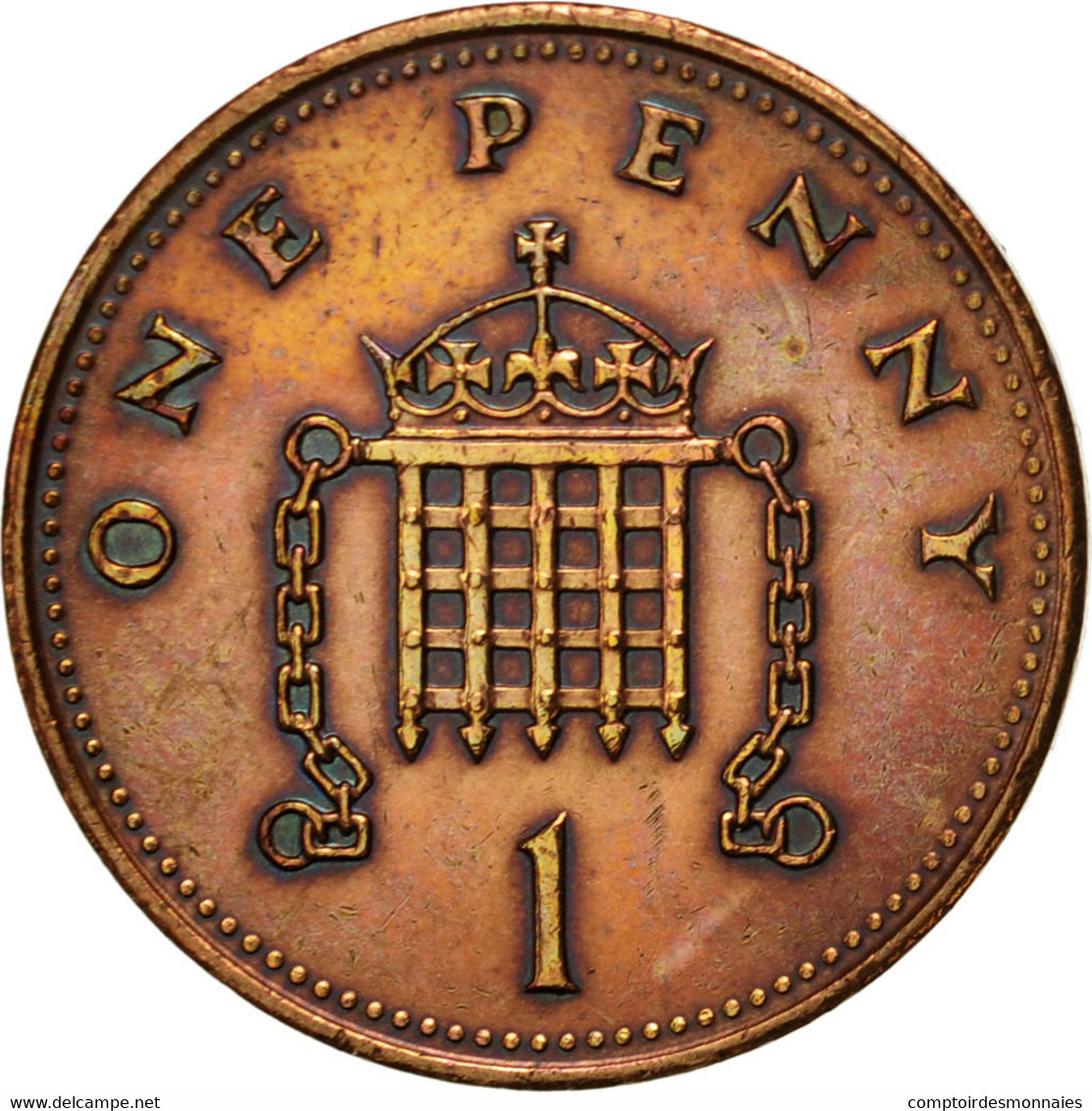 Monnaie, Grande-Bretagne, Elizabeth II, Penny, 1988, TTB, Bronze, KM:935 - 1 Penny & 1 New Penny