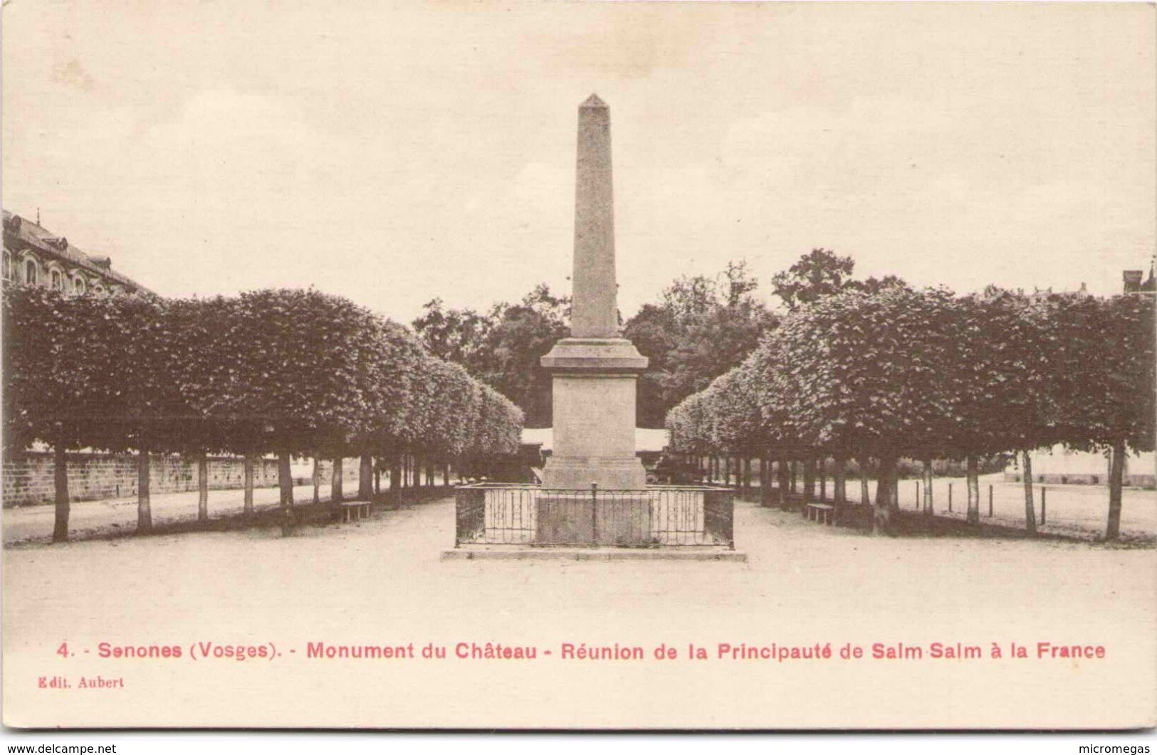 SENONES - Monument Du Château - Réunion De La Principauté De Salm-Salm à La France - Senones