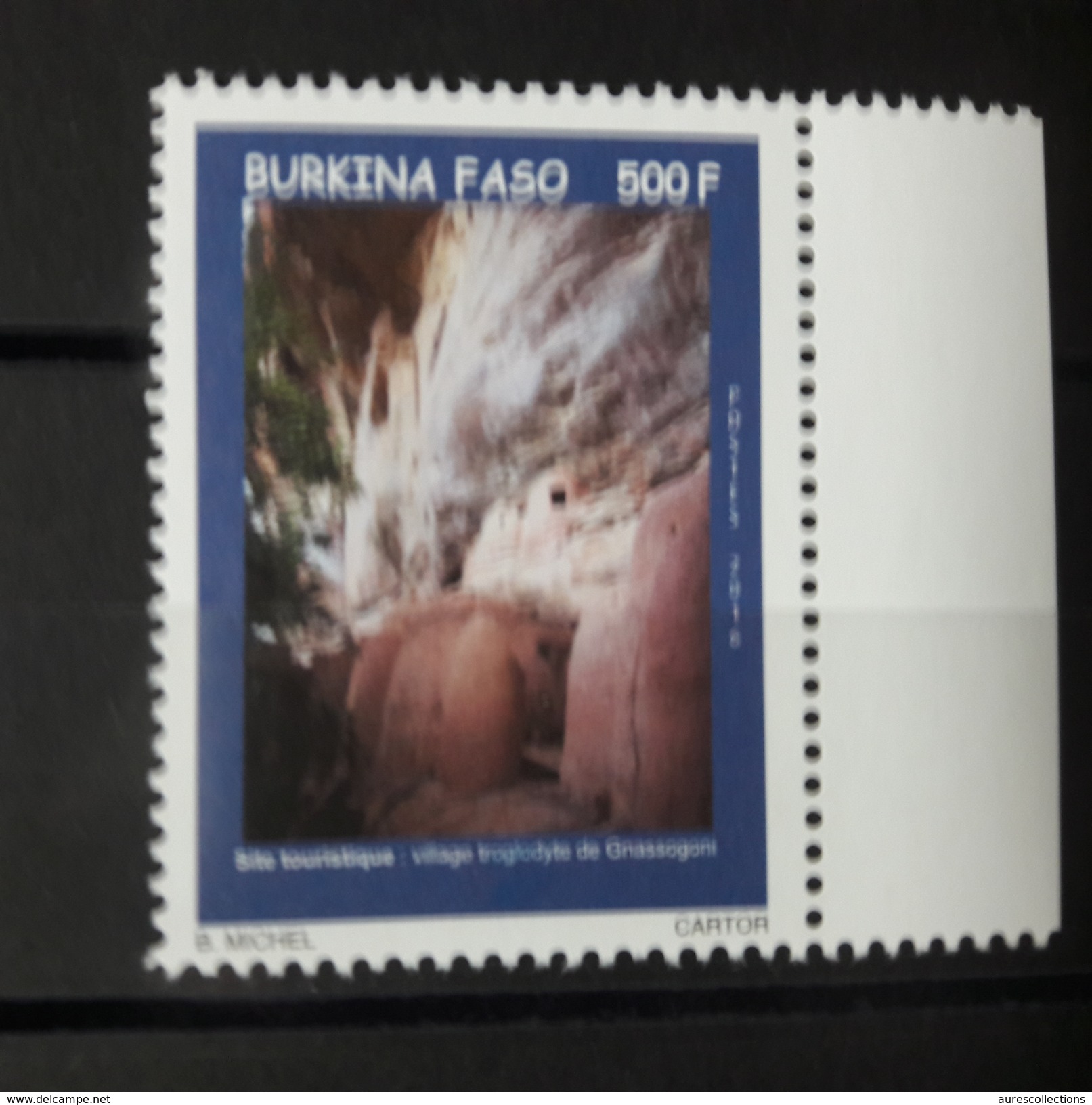 BURKINA FASO 2016 TOURISME TOURISME Site Touristique Village Troglodyte De Gnassogoni MARGIN  RARE MNH ** - Burkina Faso (1984-...)