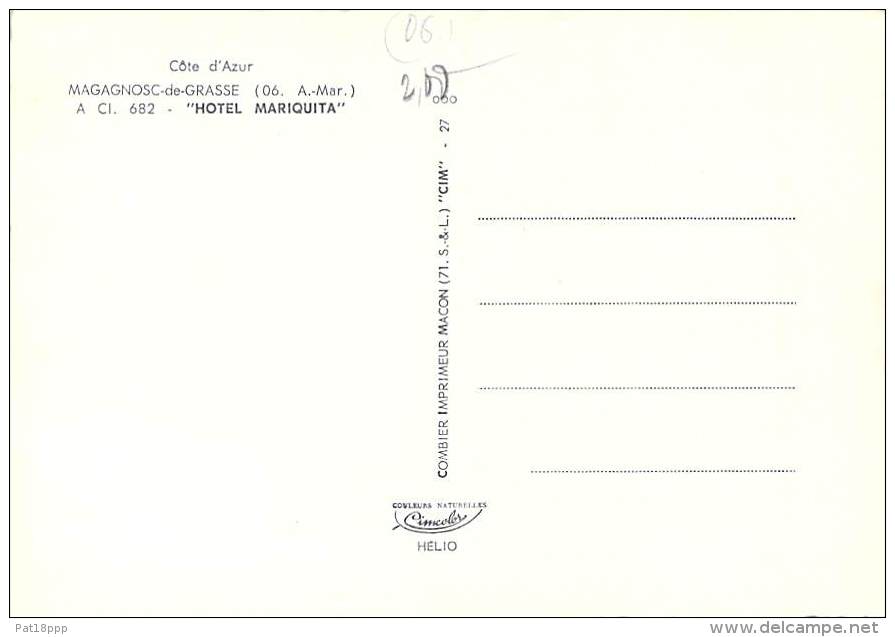 06 - MAGAGNOSC : Hotel MARIQUITA - CPSM Dentelée GF -  Alpes Maritimes - Autres & Non Classés