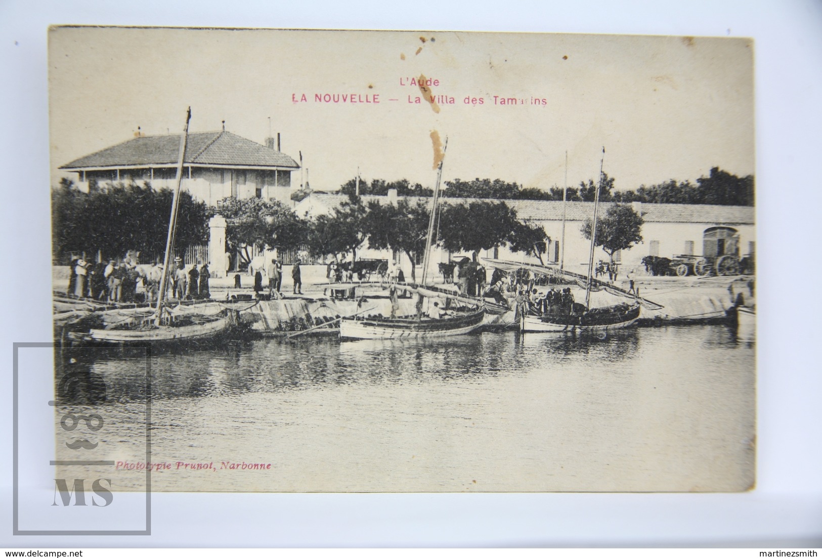 Postcard France - La Nouvelle Harbour- L'Aude - La Villa Des Tamarins - Animated, Boats - Port La Nouvelle