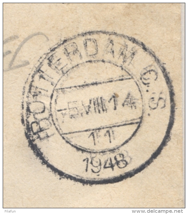 Nederland - 1948 - 3x Stempel LEGERTENTOONSTELLING Op Cover Van Rotterdam Naar Naarden - Poststempels/ Marcofilie