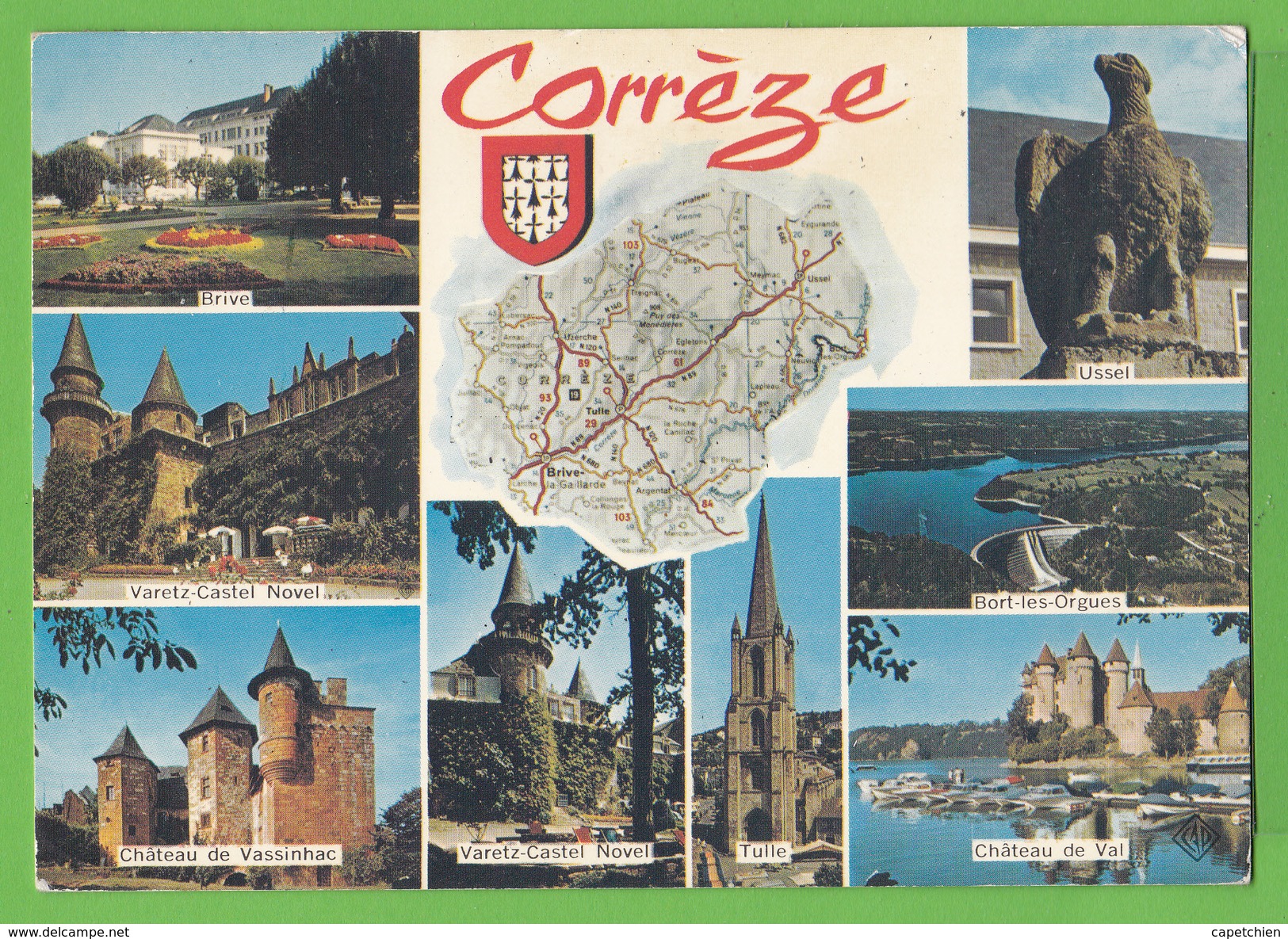 LA CORREZE....Carte écrite En1975 - Autres & Non Classés