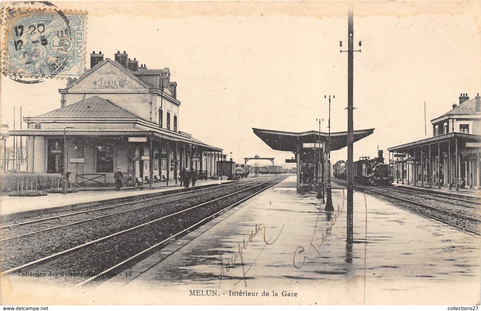 77-MELUN- INTERIEUR DE LA GARE - Melun