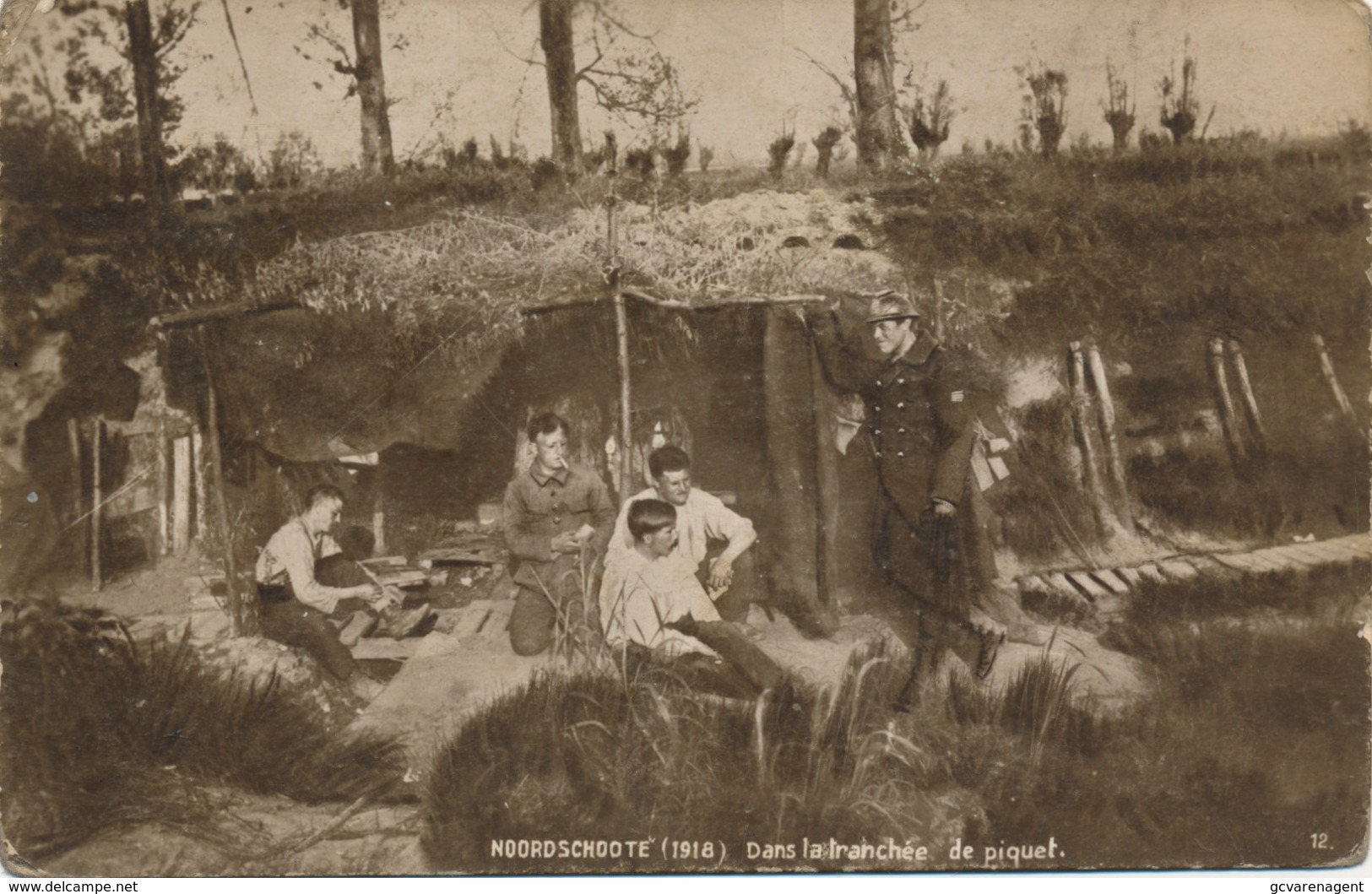 NOORDSCHOOTE 1918 - DANS LA TRANCHEE DE PIQUET - Guerre 1914-18