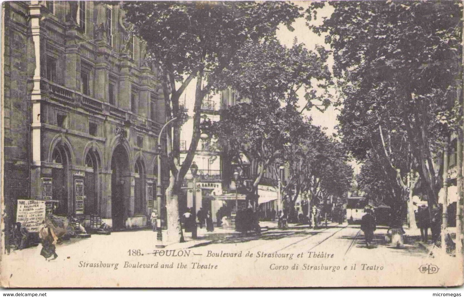 TOULON - Boulevard De Strasbourg Et Théâtre - Toulon