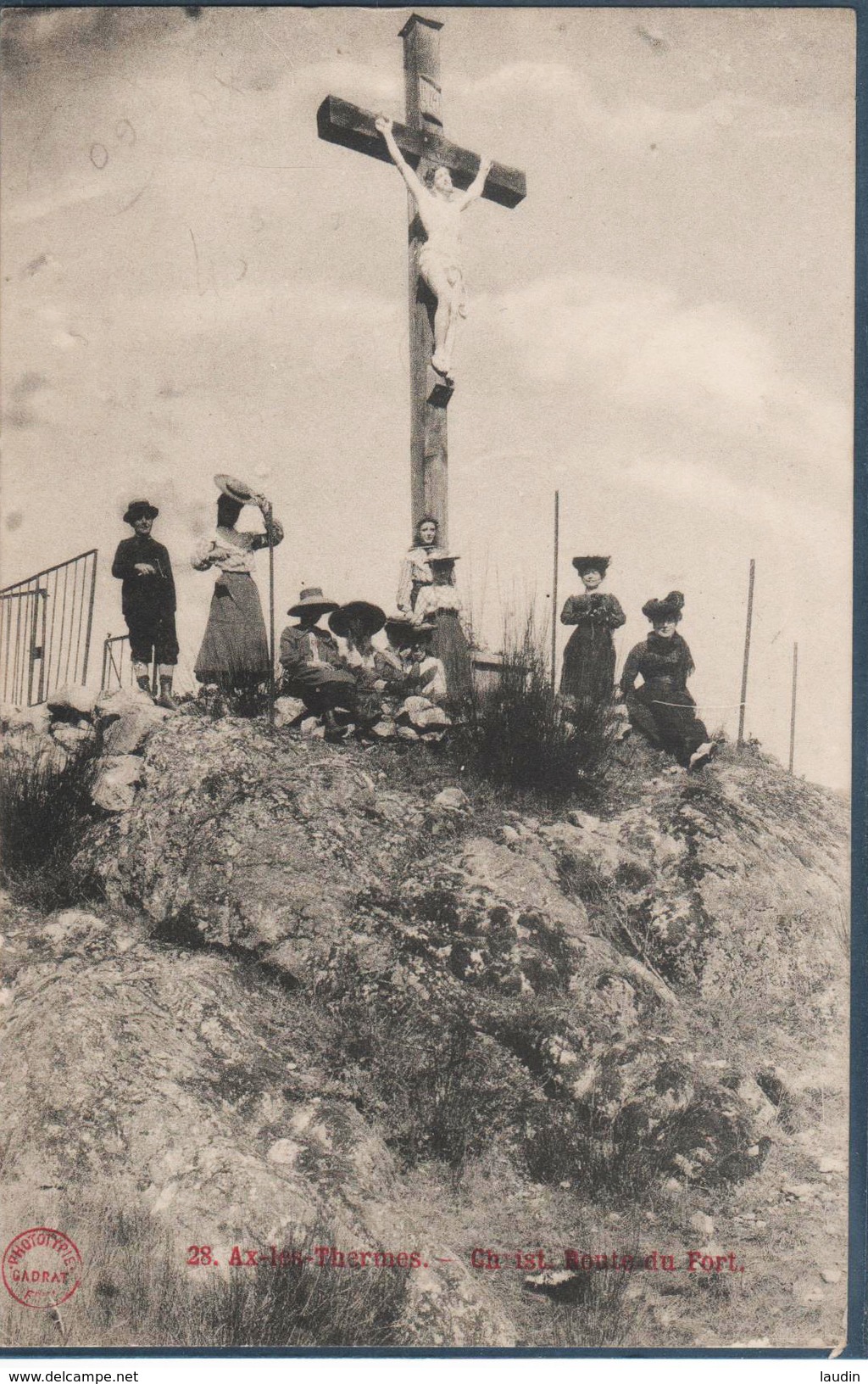 Ax Les Thermes , Christ Route Du Fort , Animée - Ax Les Thermes