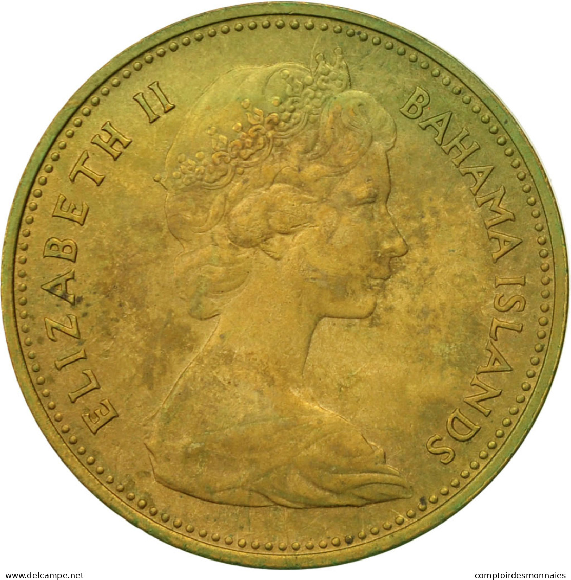 Monnaie, Bahamas, Elizabeth II, Cent, 1966, Franklin Mint, TTB, Nickel-brass - Bahamas