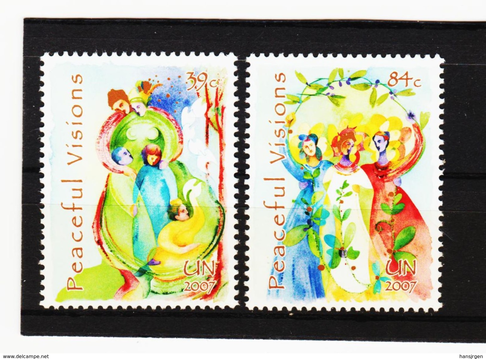 MOO638  UNO  NEW YORK 2007 MICHL 1063/64 ** Postfrisch SIEHE ABBILDUNG - Unused Stamps