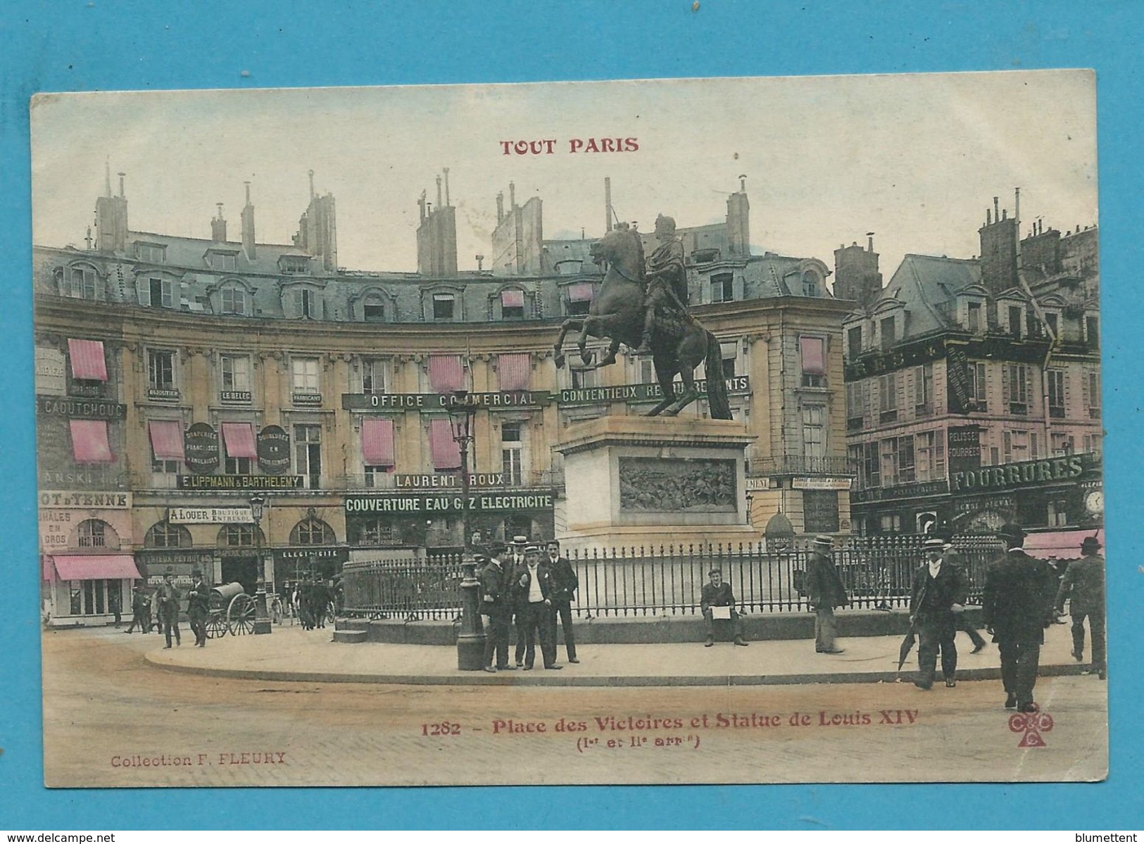 CPA TOUT PARIS 1282 -  Place Des Victoires Et Statue De Louis XIV (1er Et II Arrt) - Ed. FLEURY - Paris (01)