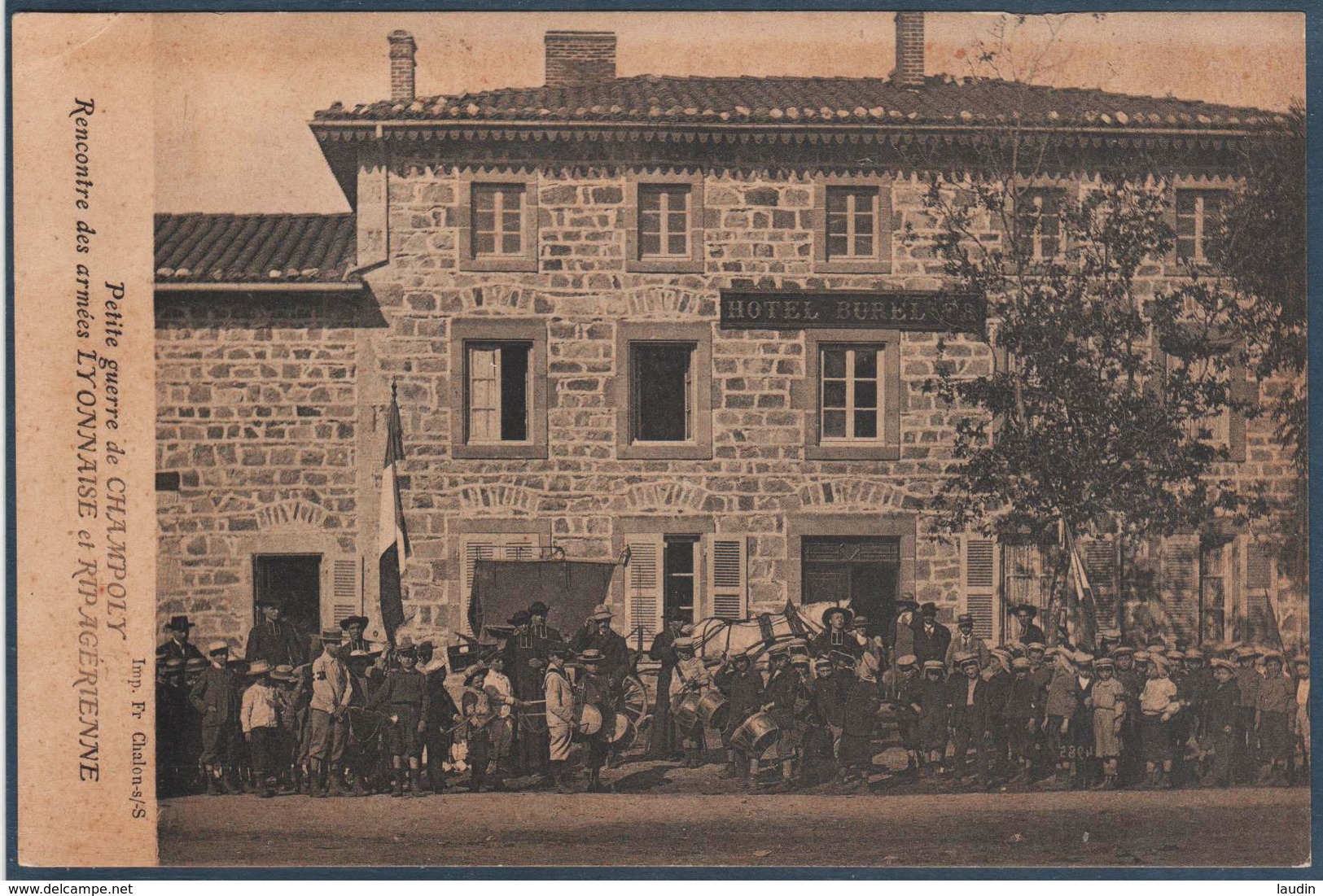 Petite Guerre De Champoly , Rencontre Des Armées Lyonnaise Et Rip Agérienne , Animée - Autres & Non Classés