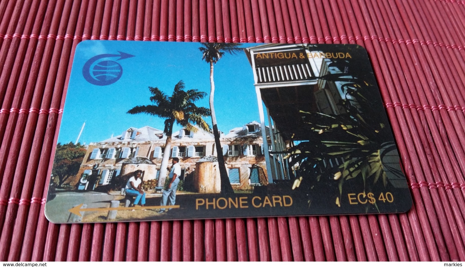 Antiga & Barbuda 40 $ Phonecard Number 3CATD  Used Not Perfect Some Scratches Of Damage Of Use See Scan Rare - Antigua Et Barbuda
