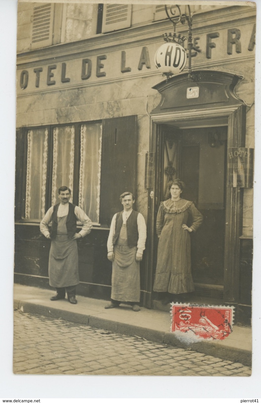 PHOTOS - COMMERCES - HOTELLERIE - Belle Carte Photo Animée De L' HOTEL DE LA NOUVELLE FRANCE (non Située) - Photos