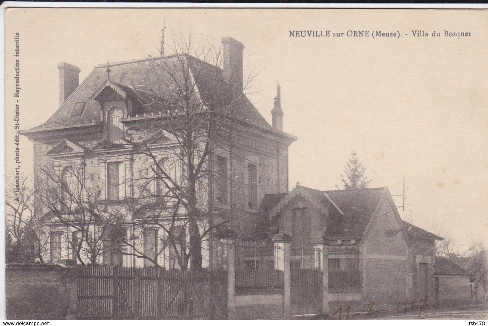 55----NEUVILLE Sur ORNE---villa Du Bosquet--voir 2 Scans - Autres & Non Classés
