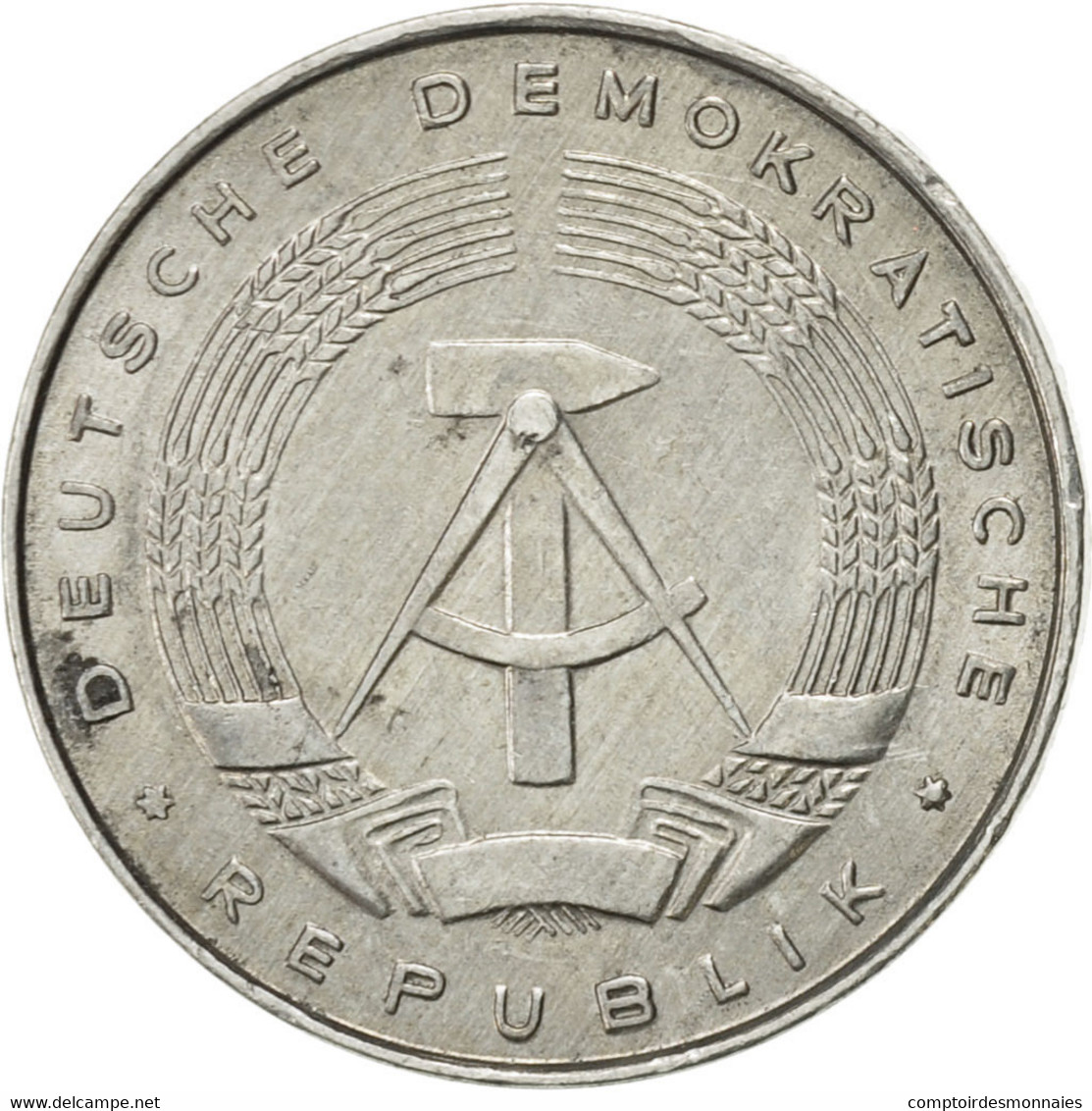 Monnaie, GERMAN-DEMOCRATIC REPUBLIC, 5 Pfennig, 1975, Berlin, SUP, Aluminium - 5 Pfennig