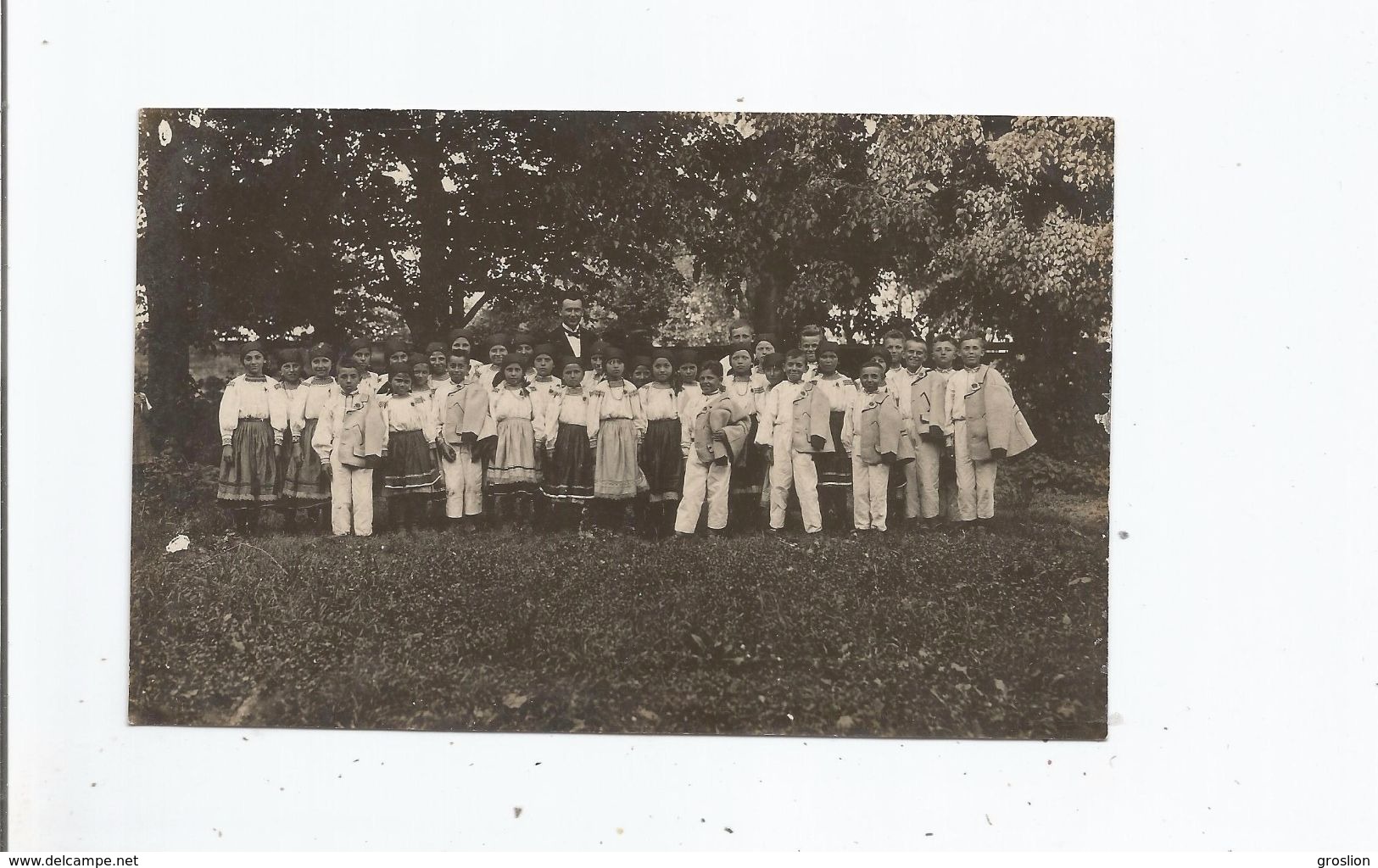 ZILINA KOSICE (SLOVAQUIE) CARTE PHOTO GROUPE D'ENFANTS EN COSTUMES - Slovaquie