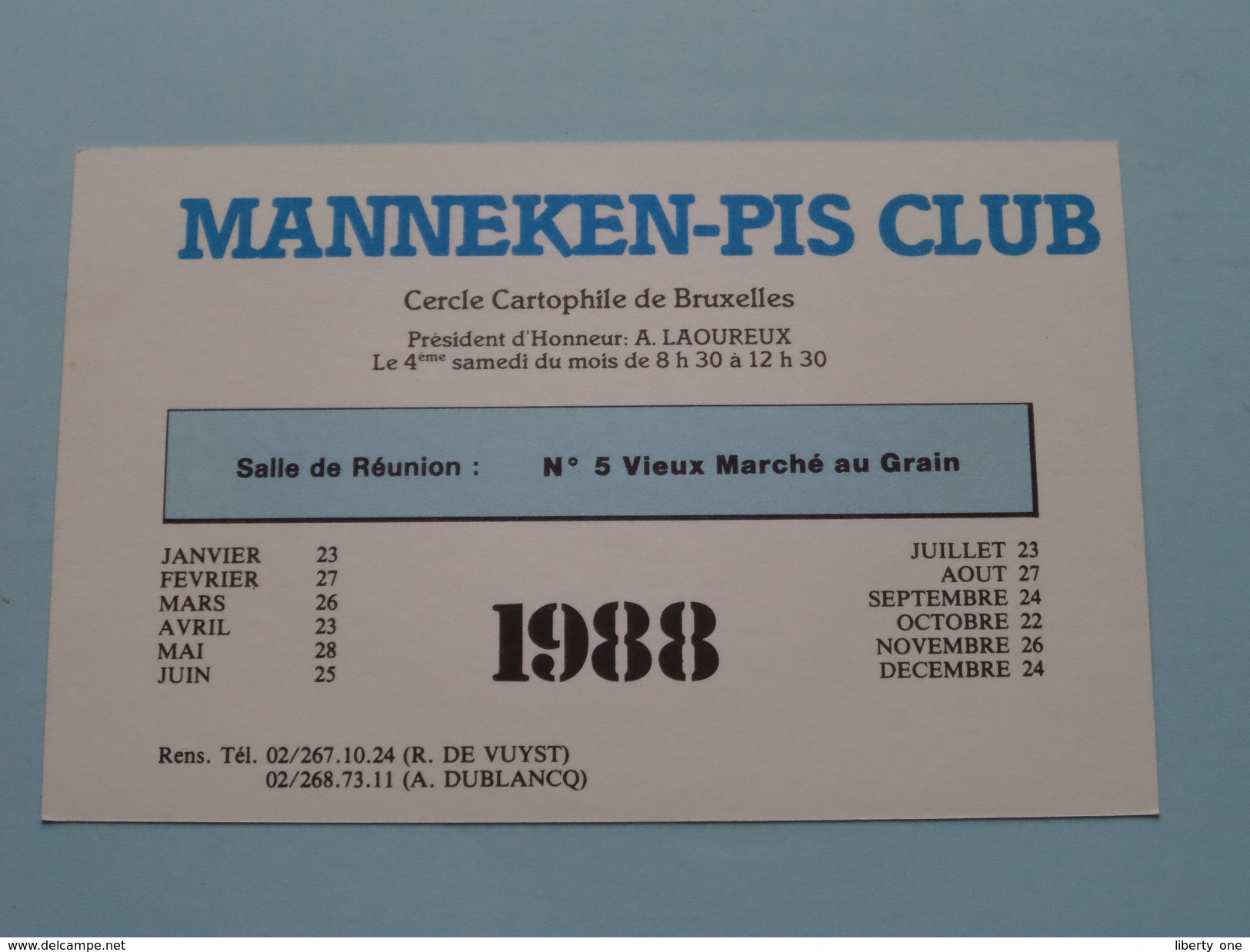 MANNEKEN-PIS Bruxelles 1988 ( Zie Foto Details ) ! - Bourses & Salons De Collections