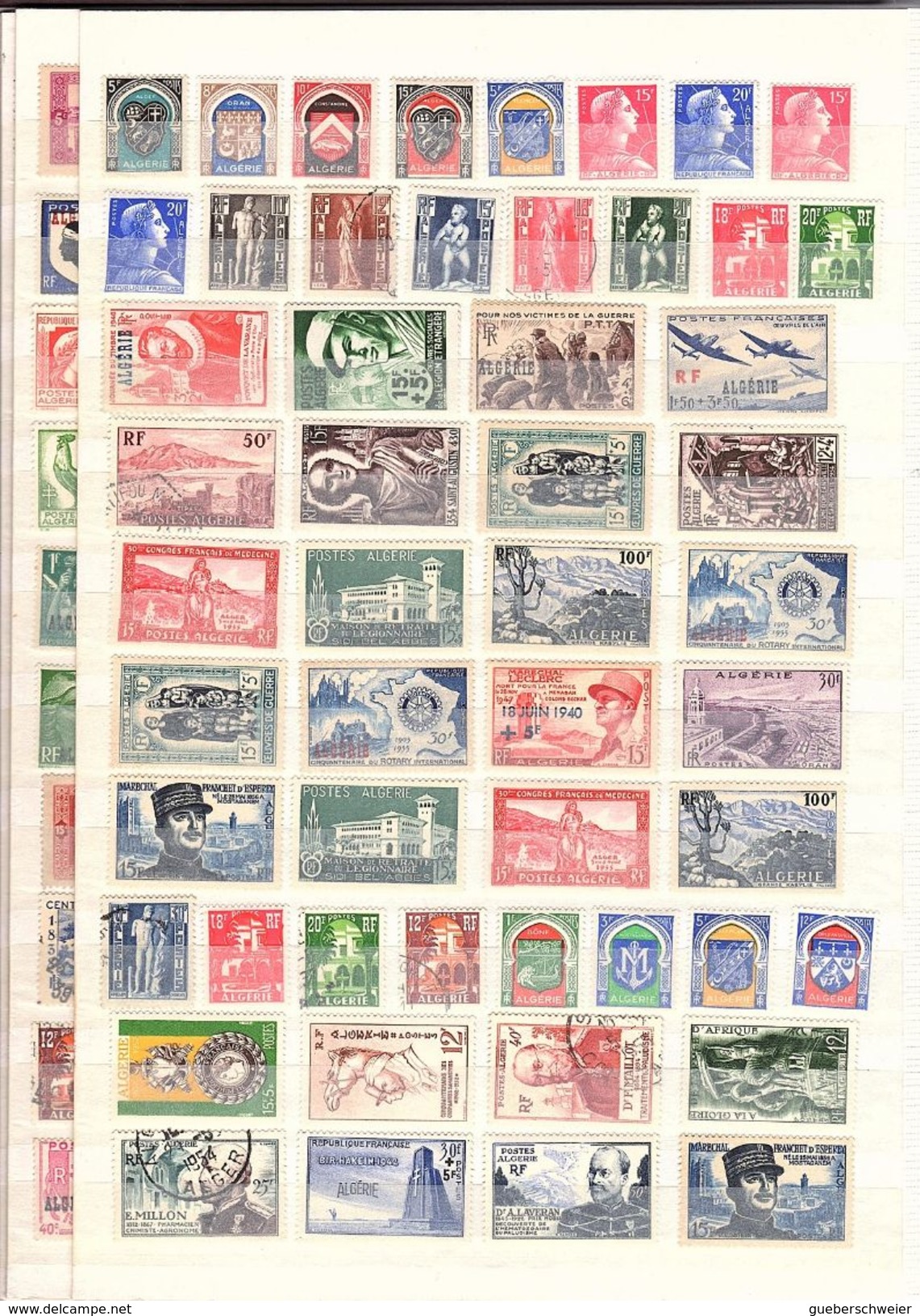 classeur de 64 pages avec des milliers de timbres dont anciennes Colonies françaises, anglaises voir scans avec variétés