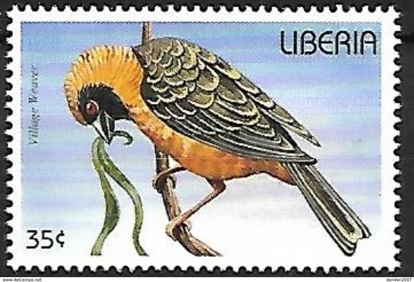 Liberia MNH 1996 - Southern Masked-Weaver (Ploceus Velatus) F225 - Ducks