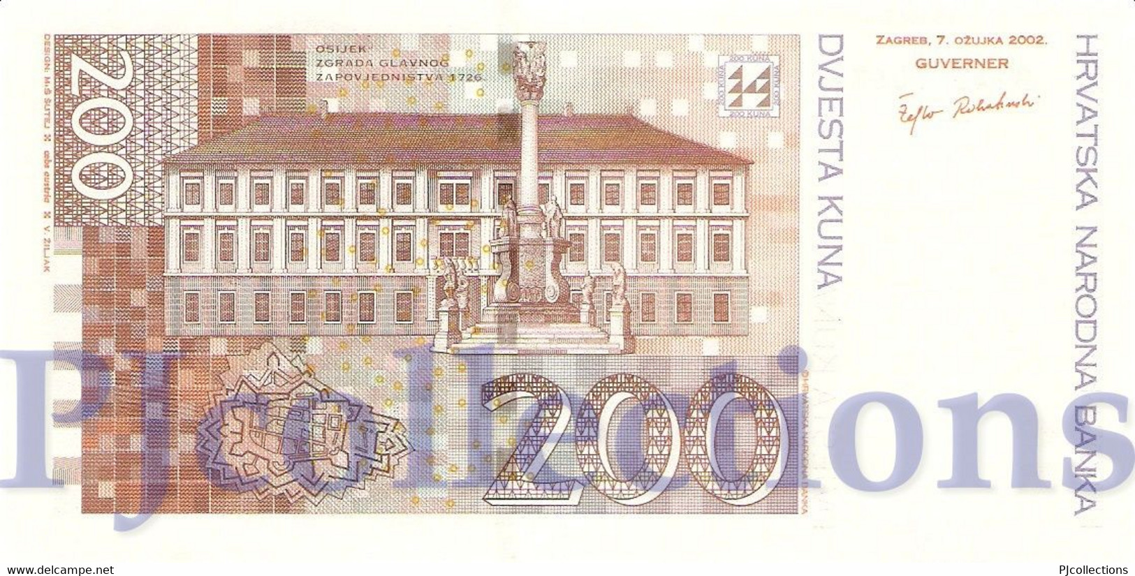 CROATIA 200 KUNA 2002 PICK 42a REPLACEMENT UNC - Croatia