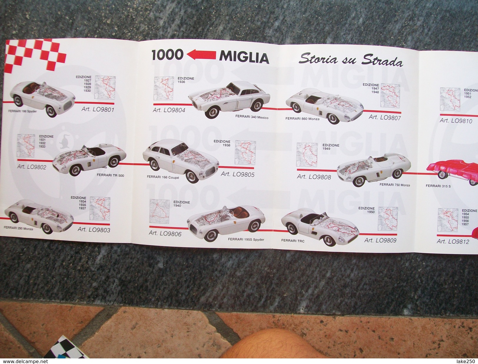 CATALOGO/PIEGHEVOLE  LORENZI BEST   AUTOMODELLI IN SCALA 1/43  1998  FERRARI - Italië