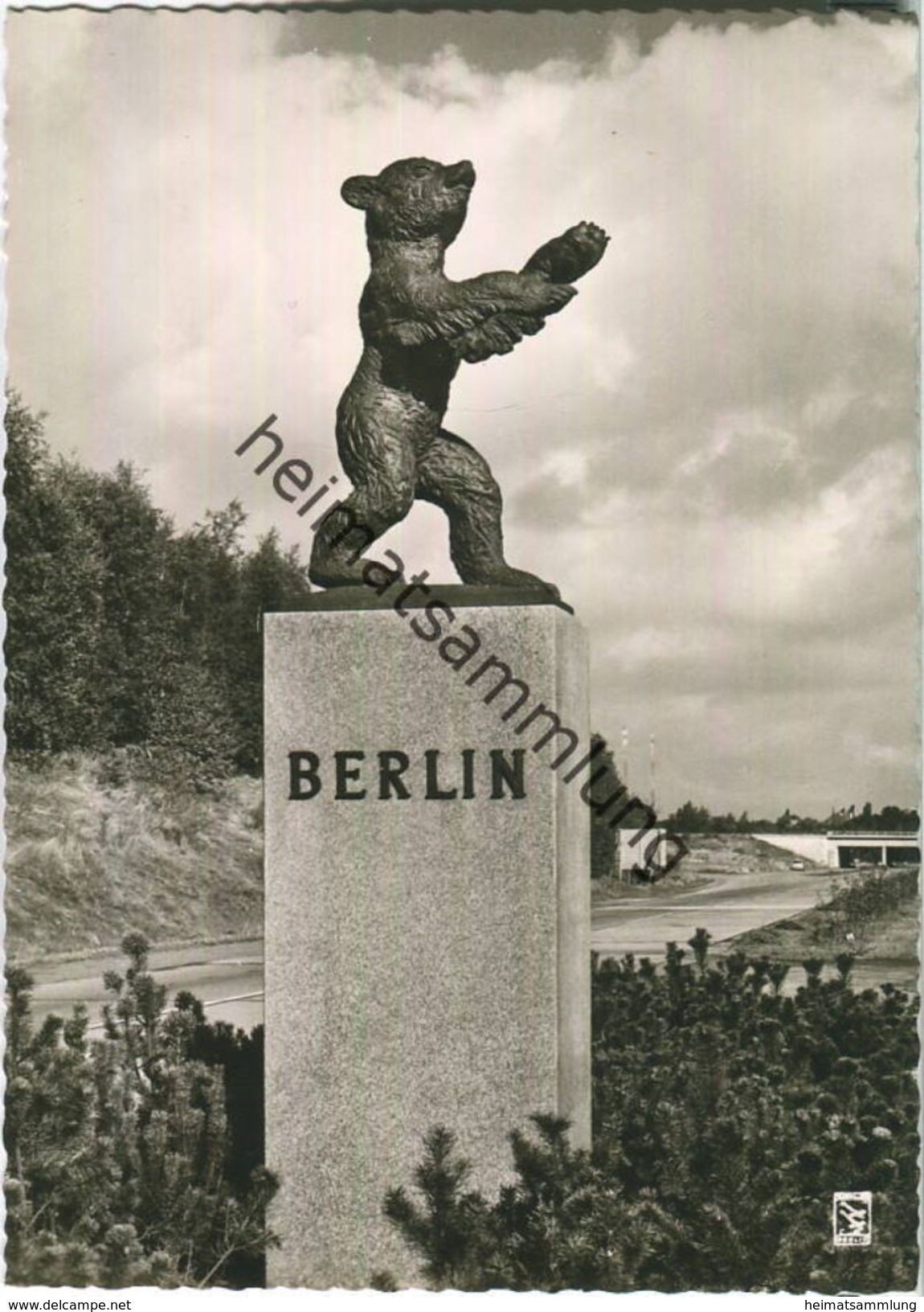 Berlin - Autobahneinfahrt - Zehlendorfer Kleeblatt - Foto-Ansichtskarte Grossformat 60er Jahre - Verlag Klinke & Co. - Zehlendorf