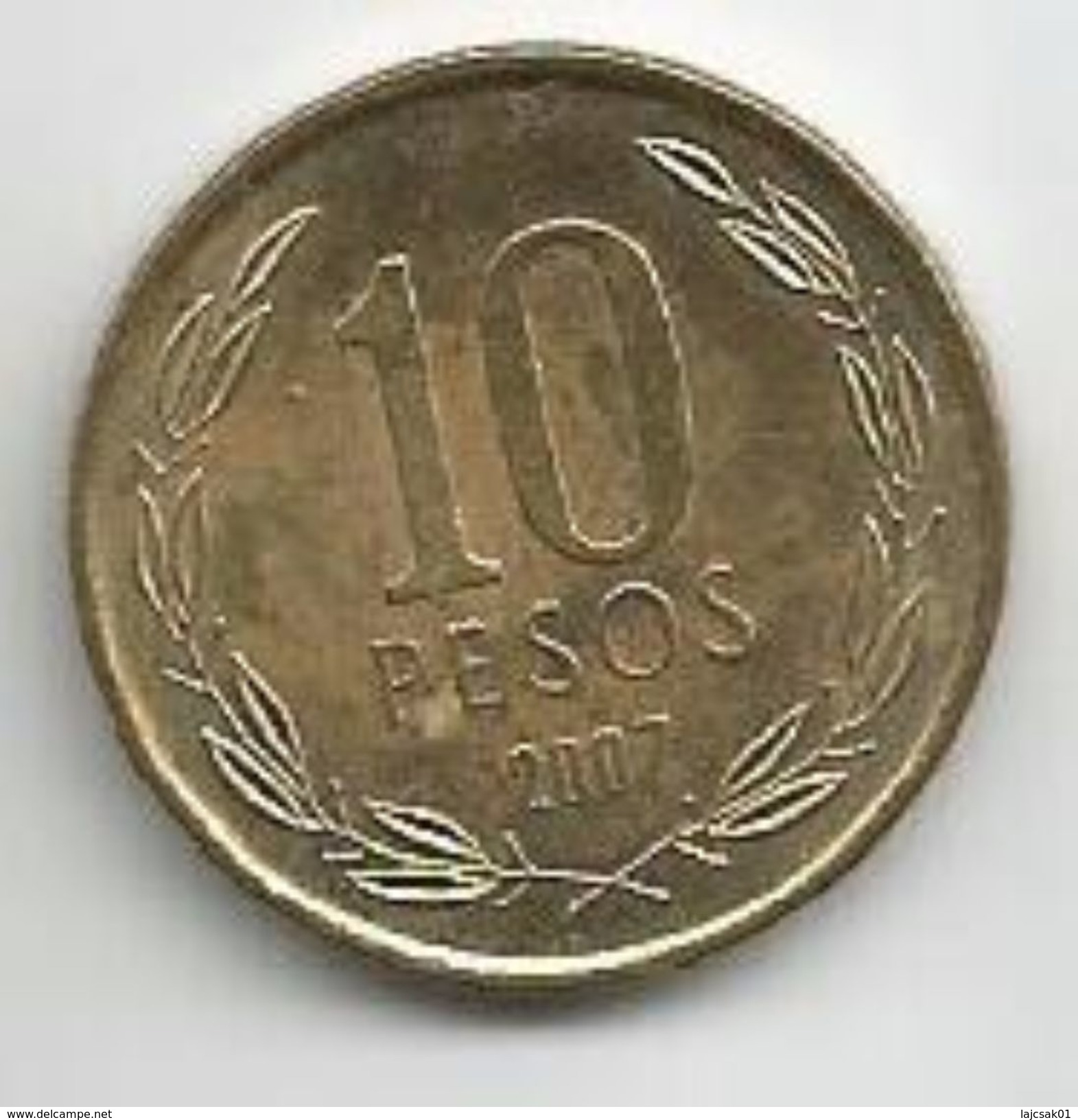 Chile 10 Pesos 2007. KM#228 - Chili