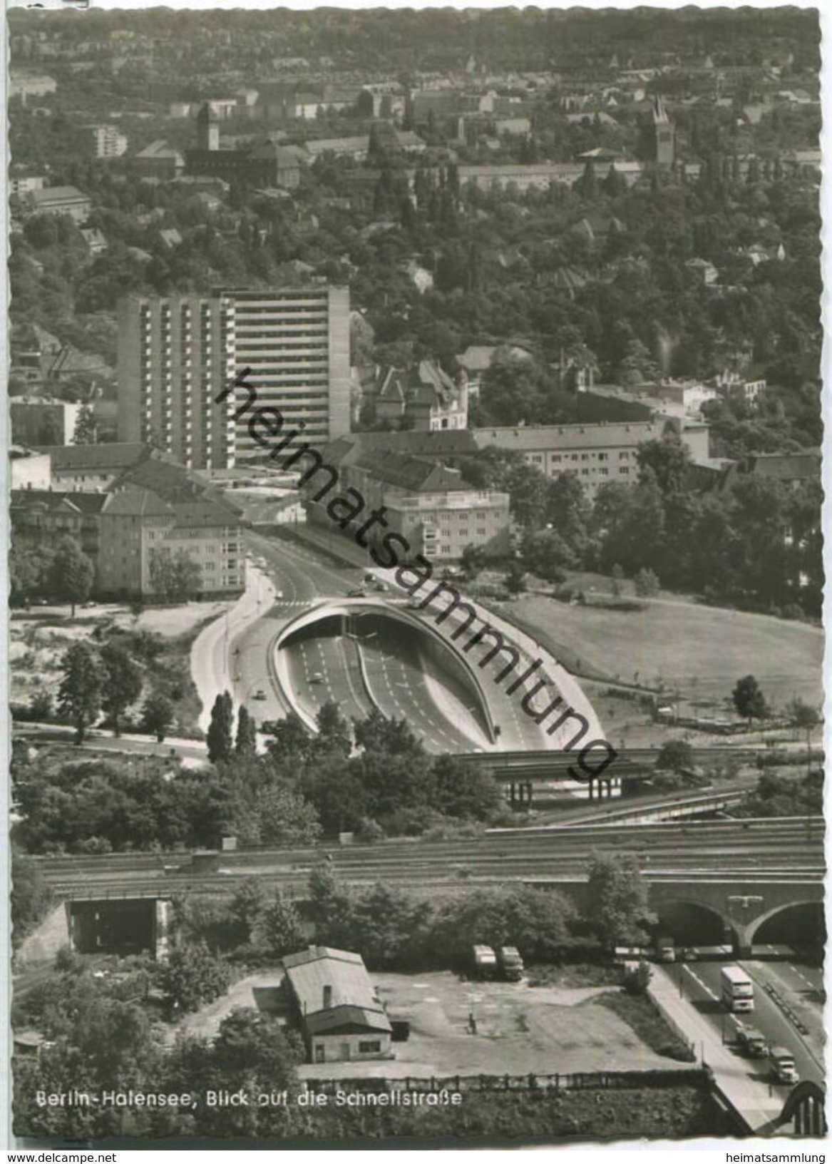 Berlin - Halensee - Blick Auf Die Schnellstrasse - Foto-Ansichtskarte Grossformat - Halensee