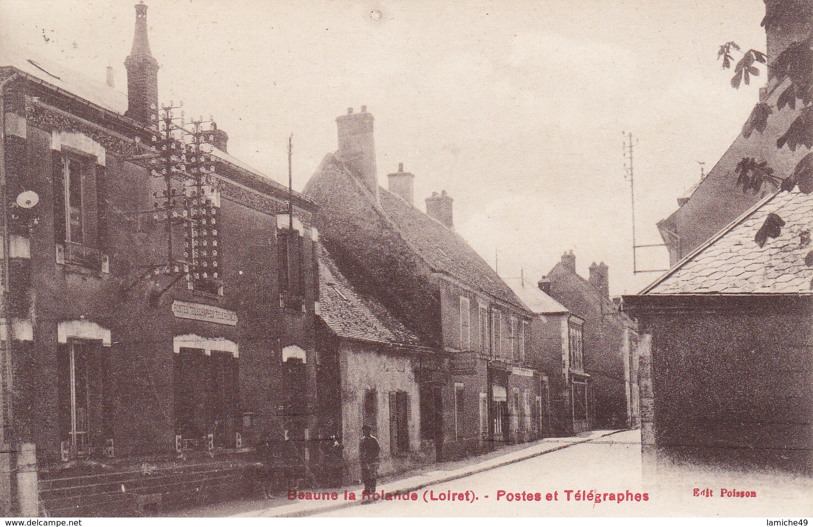 BEAUNE La ROLANDE Postes Et Télégraphes  Circulée Timbrée - Beaune-la-Rolande