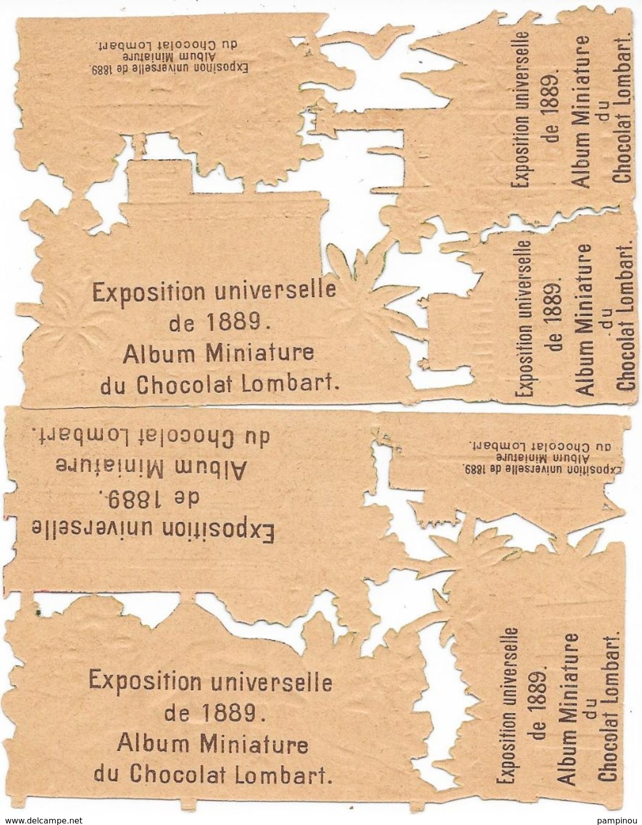 Beau Lot 50 Découpis Exposition Universelle De 1889 Chocolat LOMBART - Autres & Non Classés