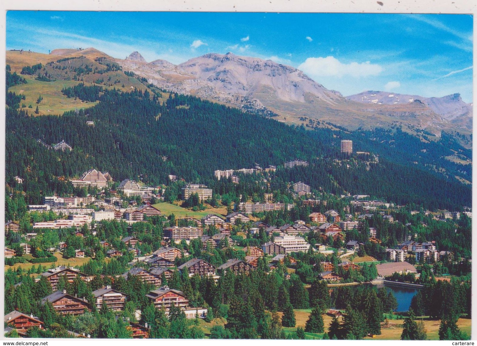 SUISSE,SWITZERLAND,SWISS, HELVETIA,SCHWEIZ,SVIZZERA ,VALAIS,CRANS MONTANA ,vue Aerienne - Crans-Montana