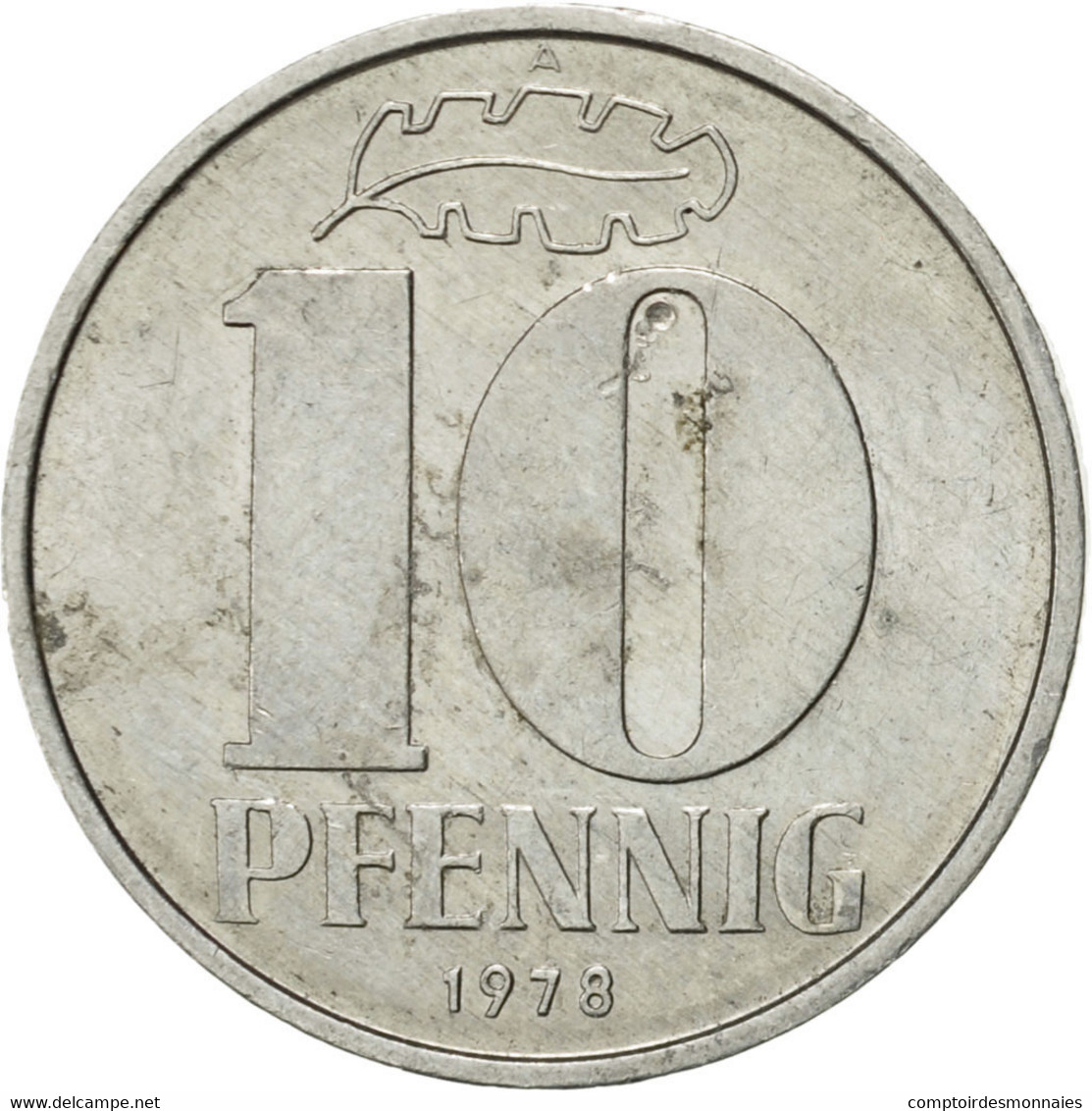 Monnaie, GERMAN-DEMOCRATIC REPUBLIC, 10 Pfennig, 1978, Berlin, TTB+, Aluminium - 10 Pfennig