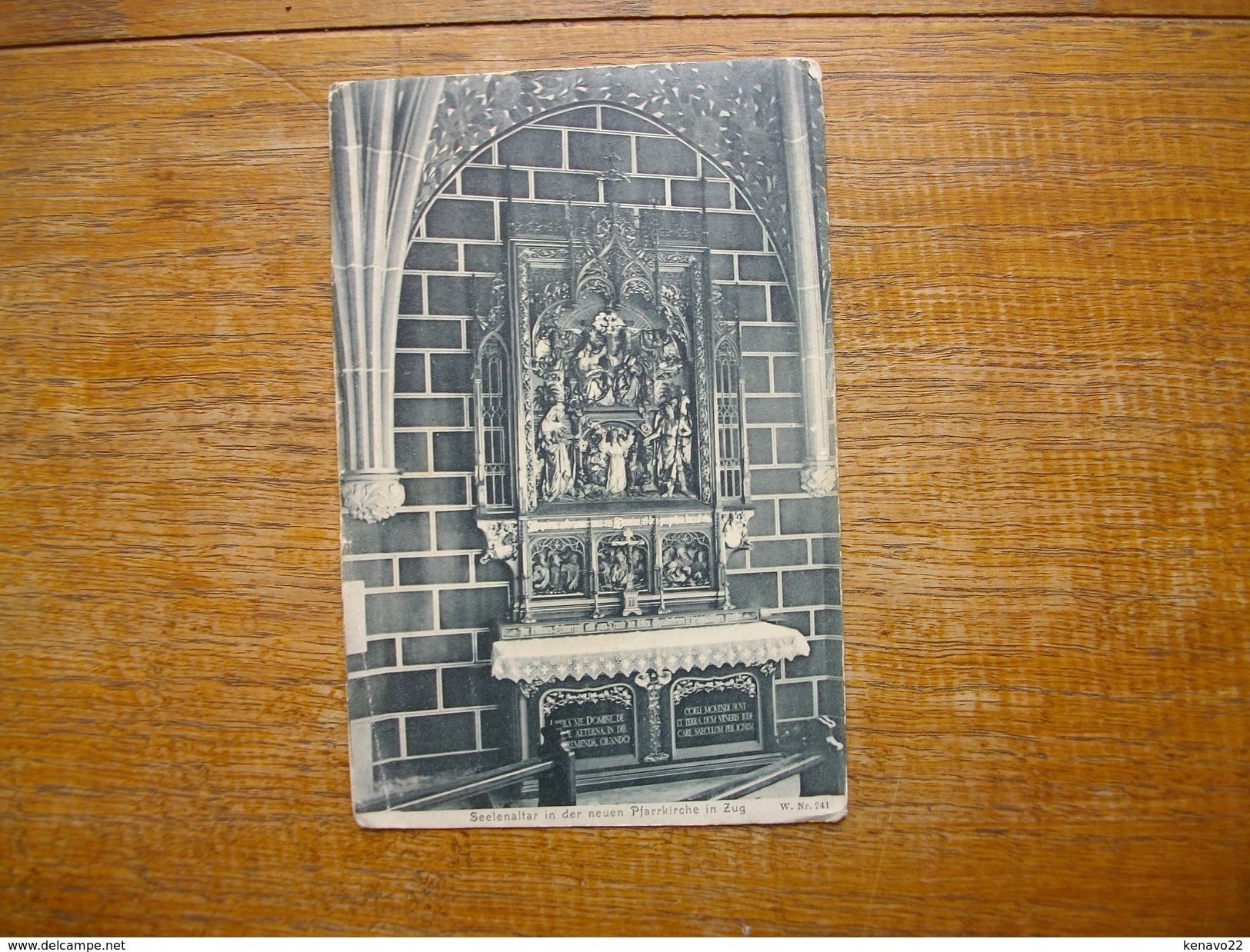 Carte Assez Rare De 1912 , Zug , Seelenaltar In Der Neuen Pfarrkirche - Zugo