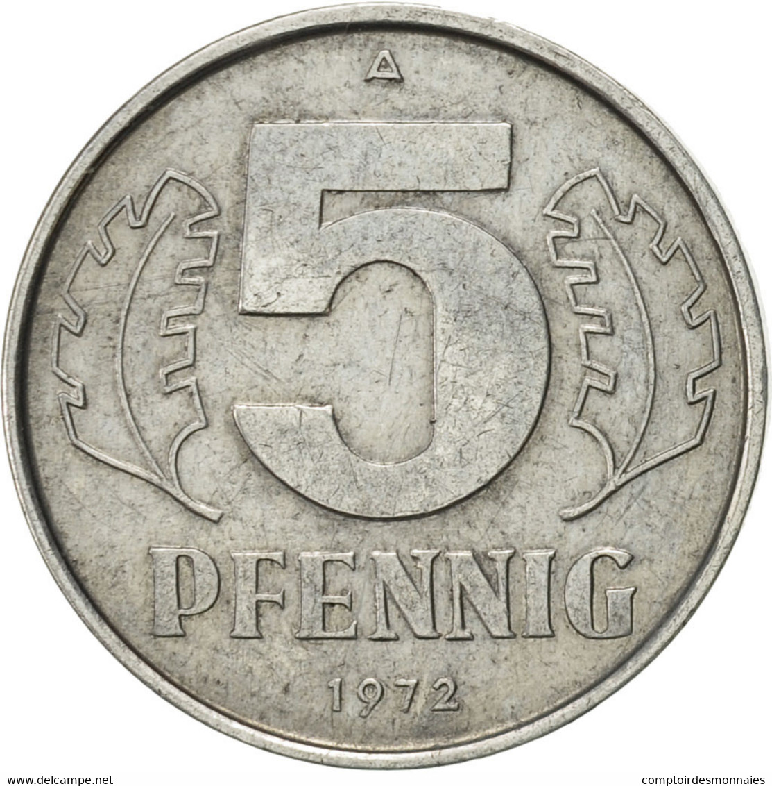 Monnaie, GERMAN-DEMOCRATIC REPUBLIC, 5 Pfennig, 1972, Berlin, SUP, Aluminium - 5 Pfennig