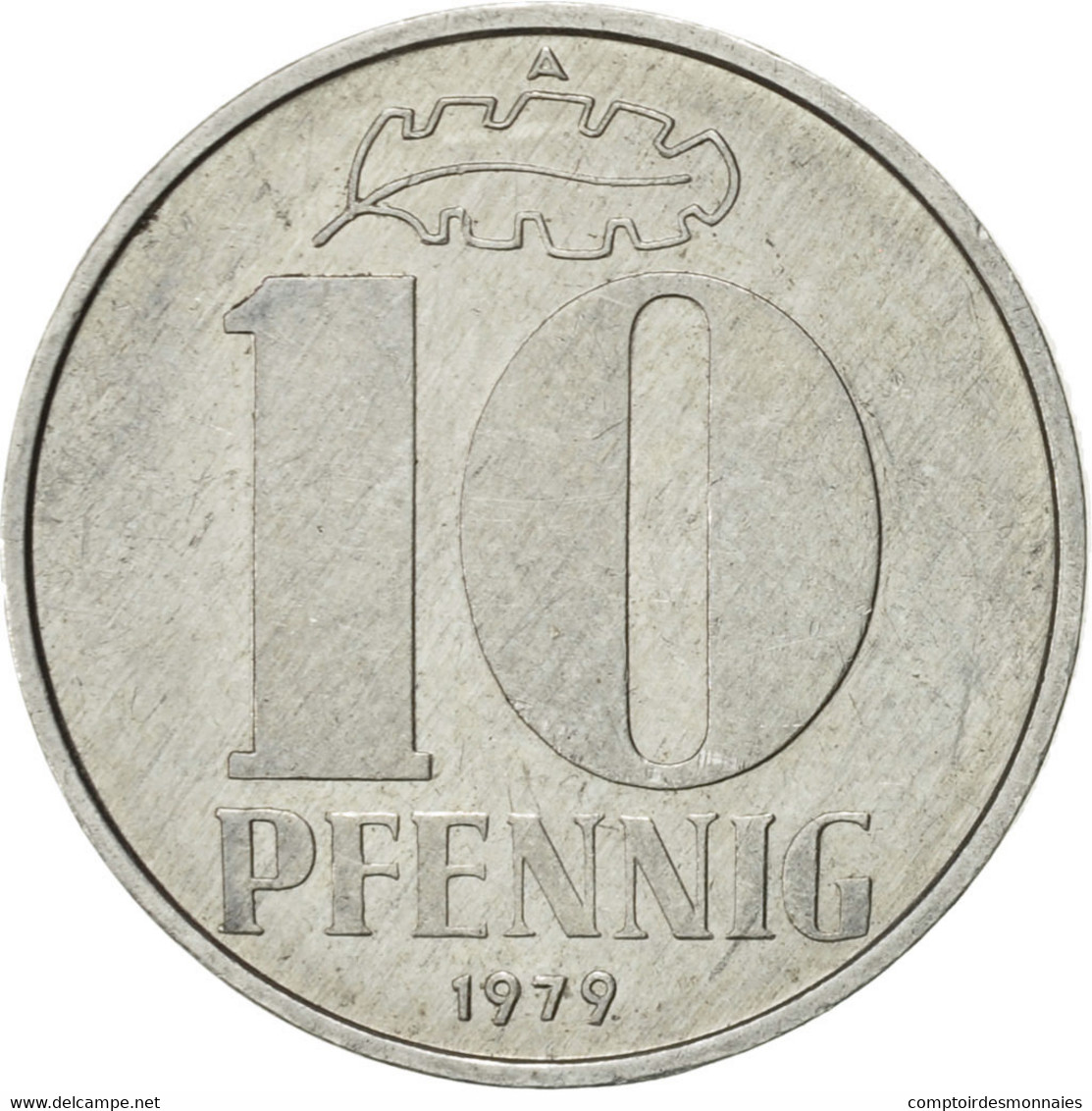 Monnaie, GERMAN-DEMOCRATIC REPUBLIC, 10 Pfennig, 1979, Berlin, SUP, Aluminium - 10 Pfennig