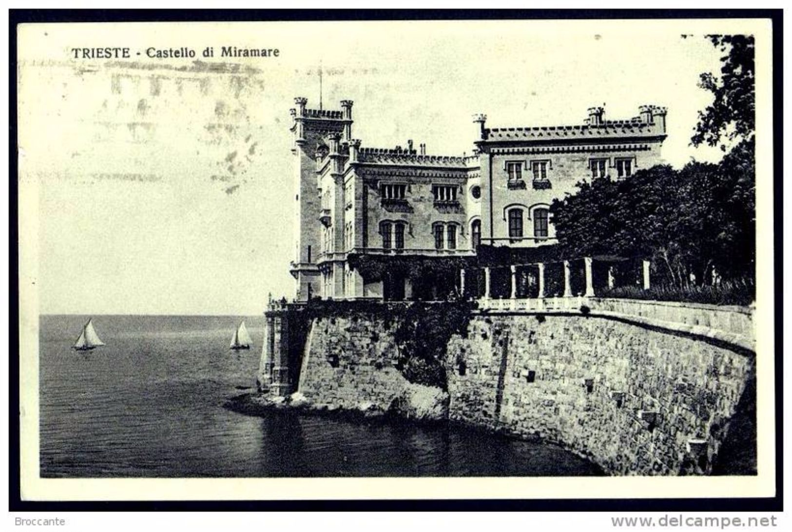 CASTELLO DI MIRAMARE ( Trieste ) Viaggiata 1931 - Altri & Non Classificati