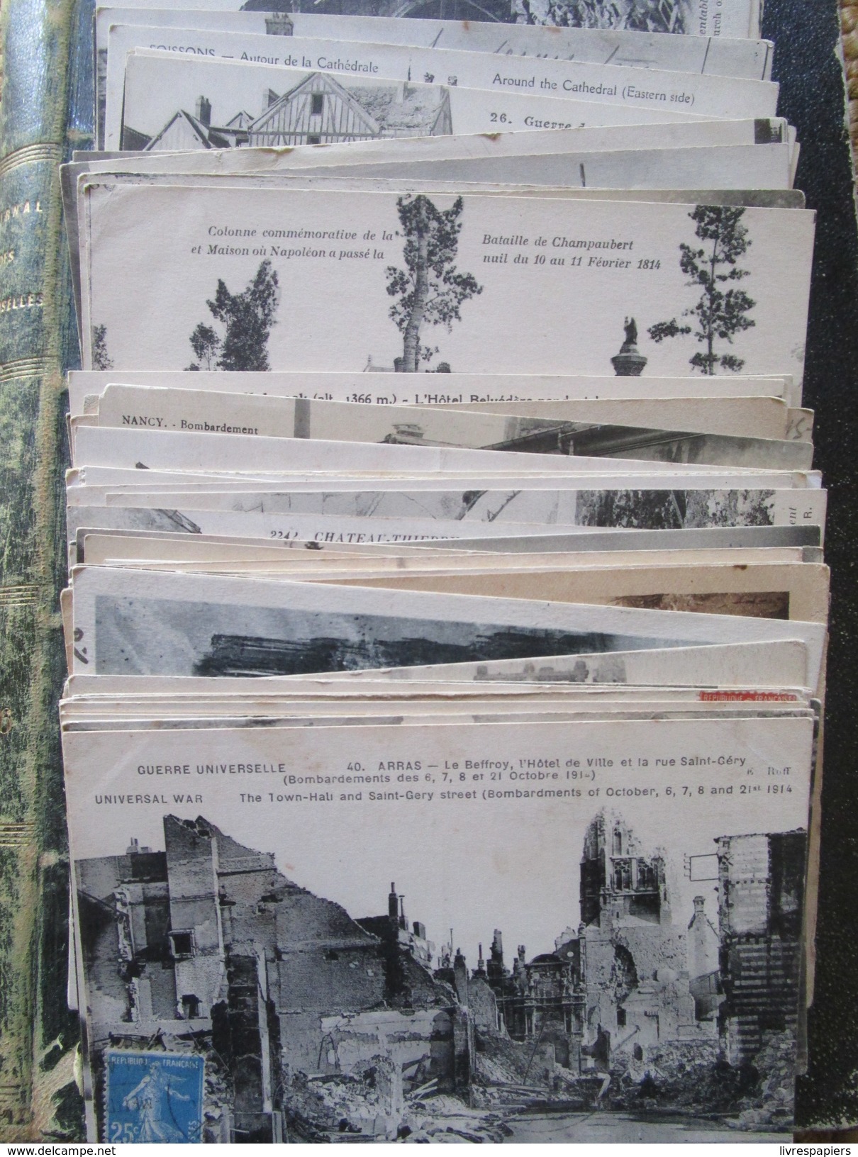 Lot 160 Cpa Guerre 14 18 Ruines Devastations Villes Villages - 100 - 499 Cartes