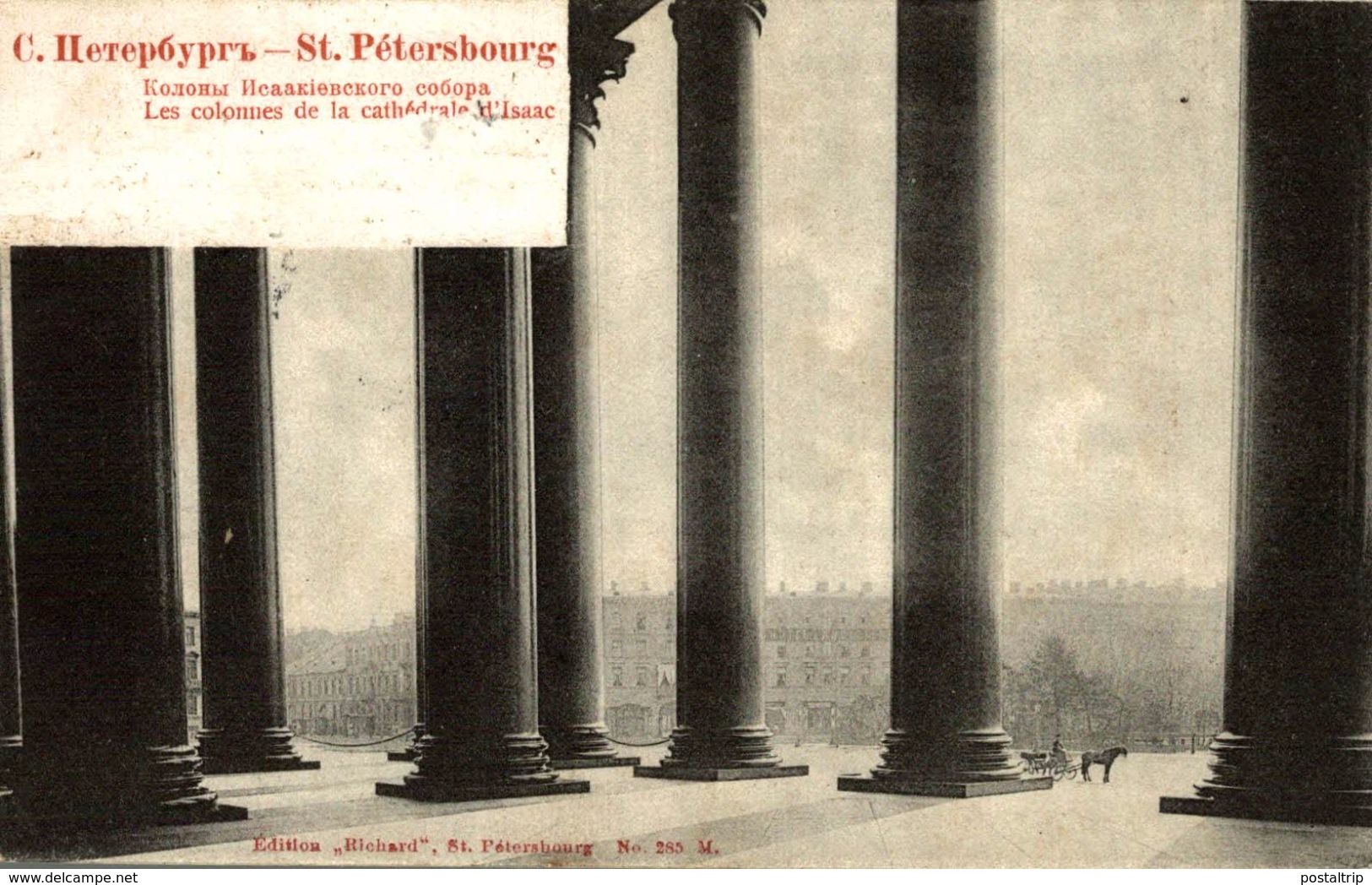 1902   St. PETERSBOURG Colonnes Du Cathedrale De St. Isaac     Russa Rusia RUSSE RUSSIE - Rusia