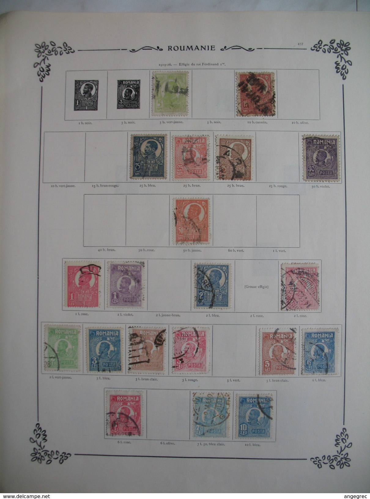 Roumanie lot de feuille de timbre  ;   sheets of stamps of   Roumania