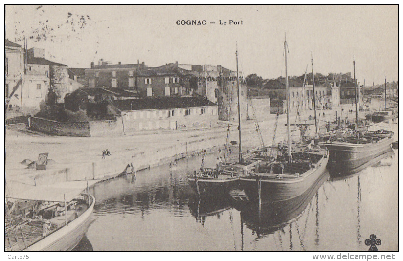 Cognac 16 - Port De Pêche - Bâteaux - 1916 - Cognac