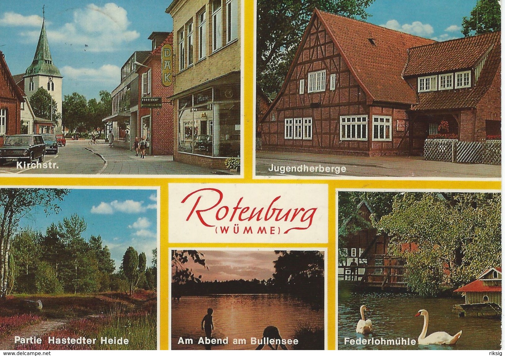 Rotenburg  ( Wümme )  Views. Sent To Sweden    Germany  # 07073 - Rotenburg