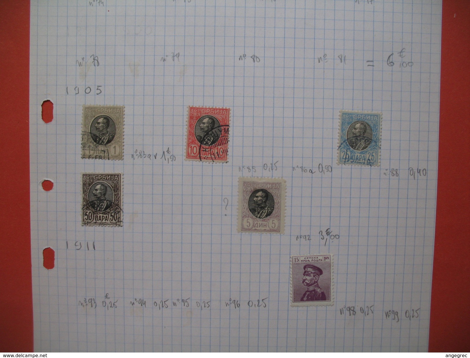 Serbie  Feuille De Timbre Pour étude  ;   Sheets Of Stamps Of  Serbia - Serbie
