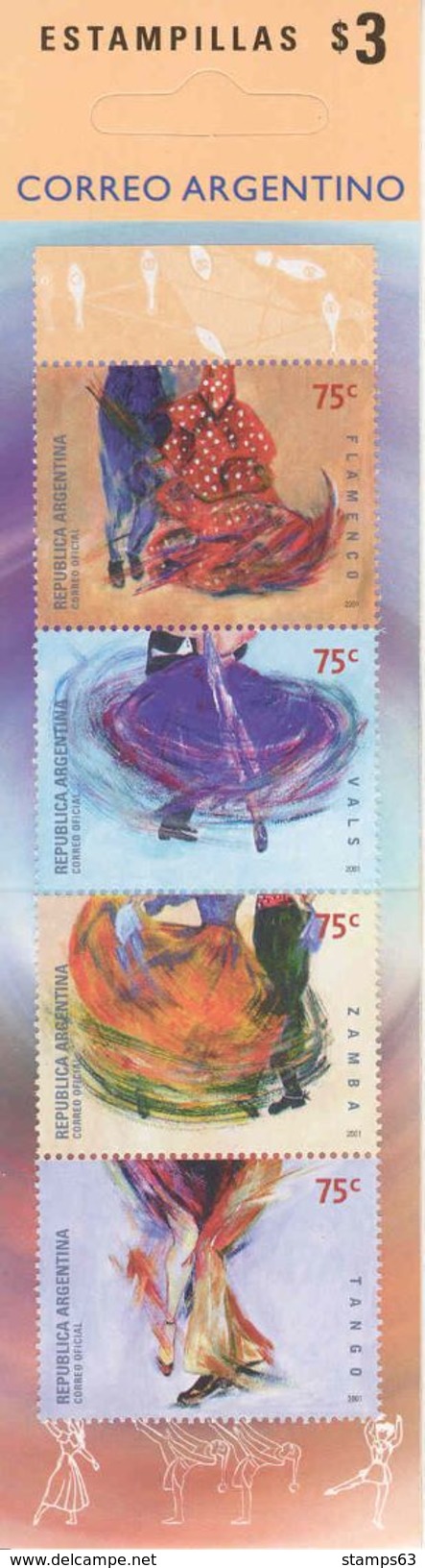 ARGENTINA 2002, Booklet 56, Traditional Dances - Carnets