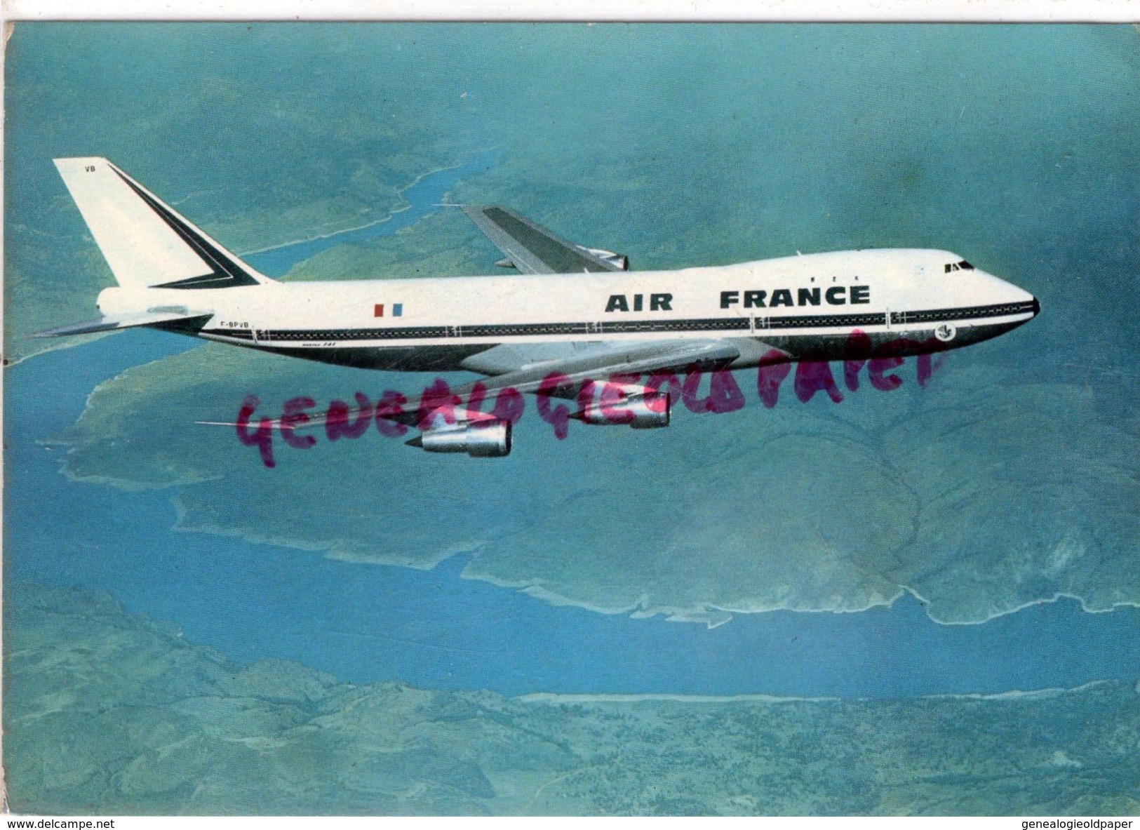 AVIATION - AVION - BOEING 747- QUADRIREACTEUR GEANT DE 322 TONNES - 360 PASSAGERS  AIR FRANCE - 1946-....: Modern Era