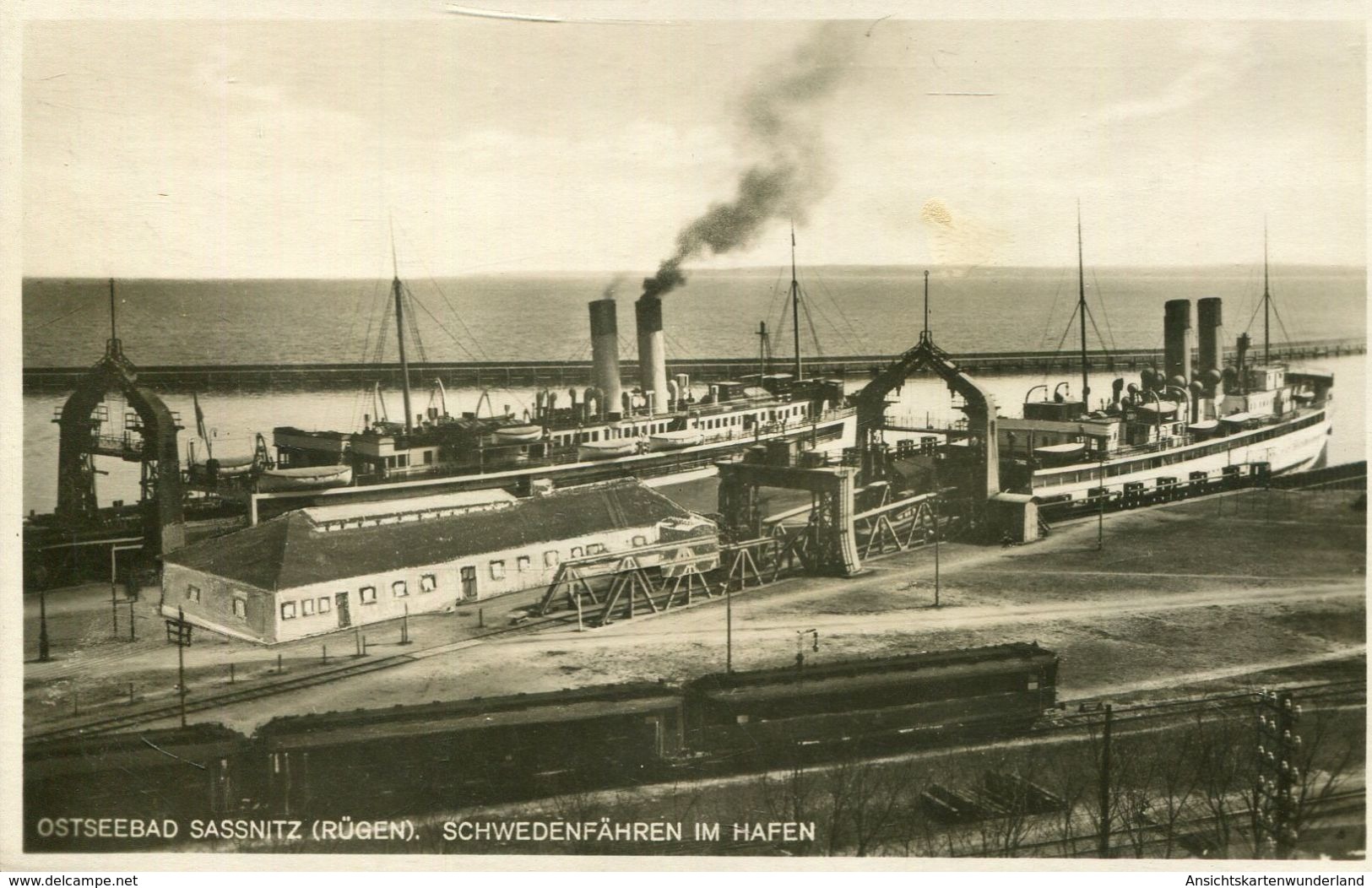 Ostseebad Sassnitz - Schwedenfähren Im Hafen (001247) - Sassnitz