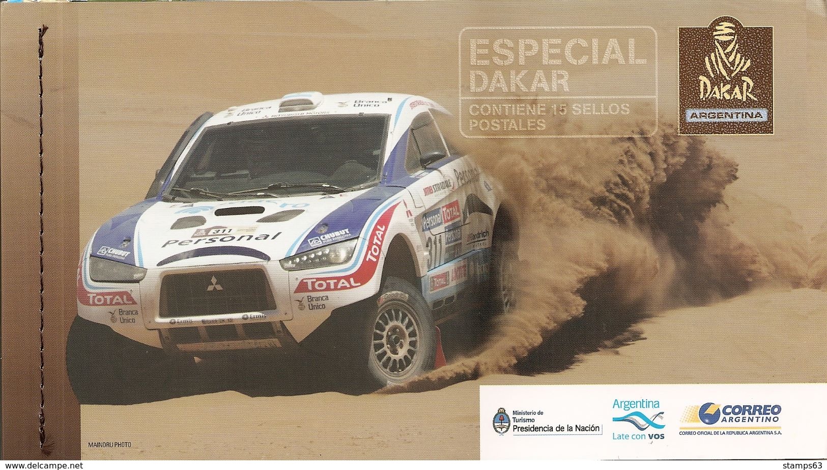 ARGENTINA 2010, Booklet 73, Rally Dakar *rally Cars, Motorcycles) - Markenheftchen