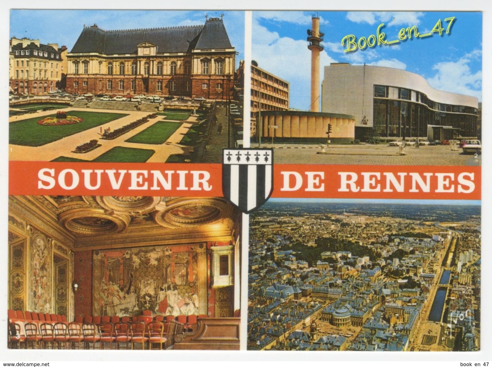 {70214} 35 Ille Et Vilaine Souvenir De Rennes , Multivues ; Vue Générale , Maison De La Culture Et De La Radio - Rennes