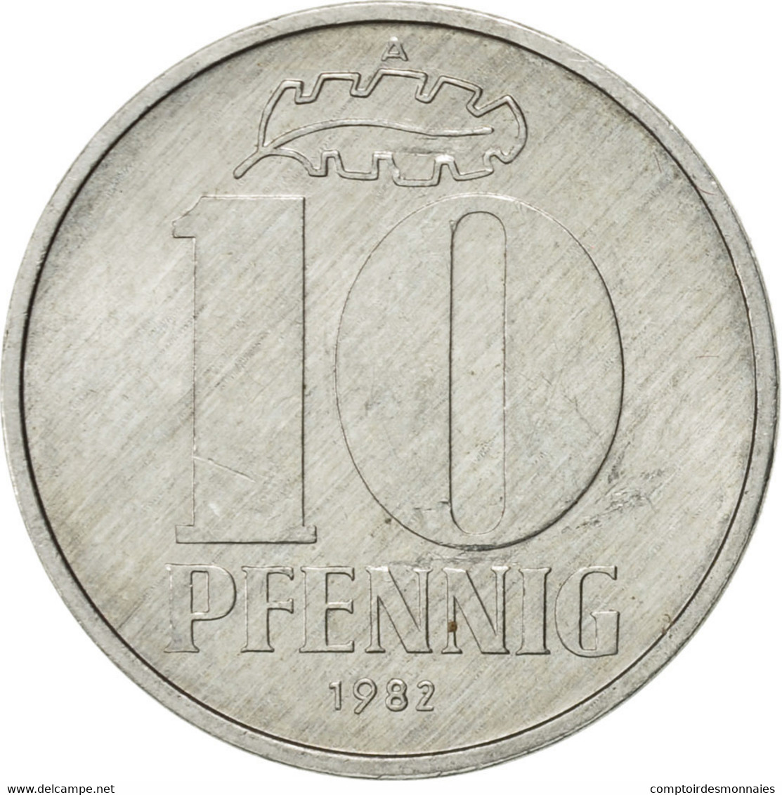 Monnaie, GERMAN-DEMOCRATIC REPUBLIC, 10 Pfennig, 1982, Berlin, SUP, Aluminium - 10 Pfennig